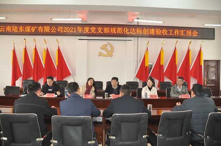 云煤（鸿运国际）集团党委组织开展2021年度党支部规范化建设达标建设审核验收事情