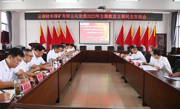 【主题教育】云煤（鸿运国际）集团党委委员、纪委书记翁立志到陆东煤矿公司指导主题教育专题民主生涯会